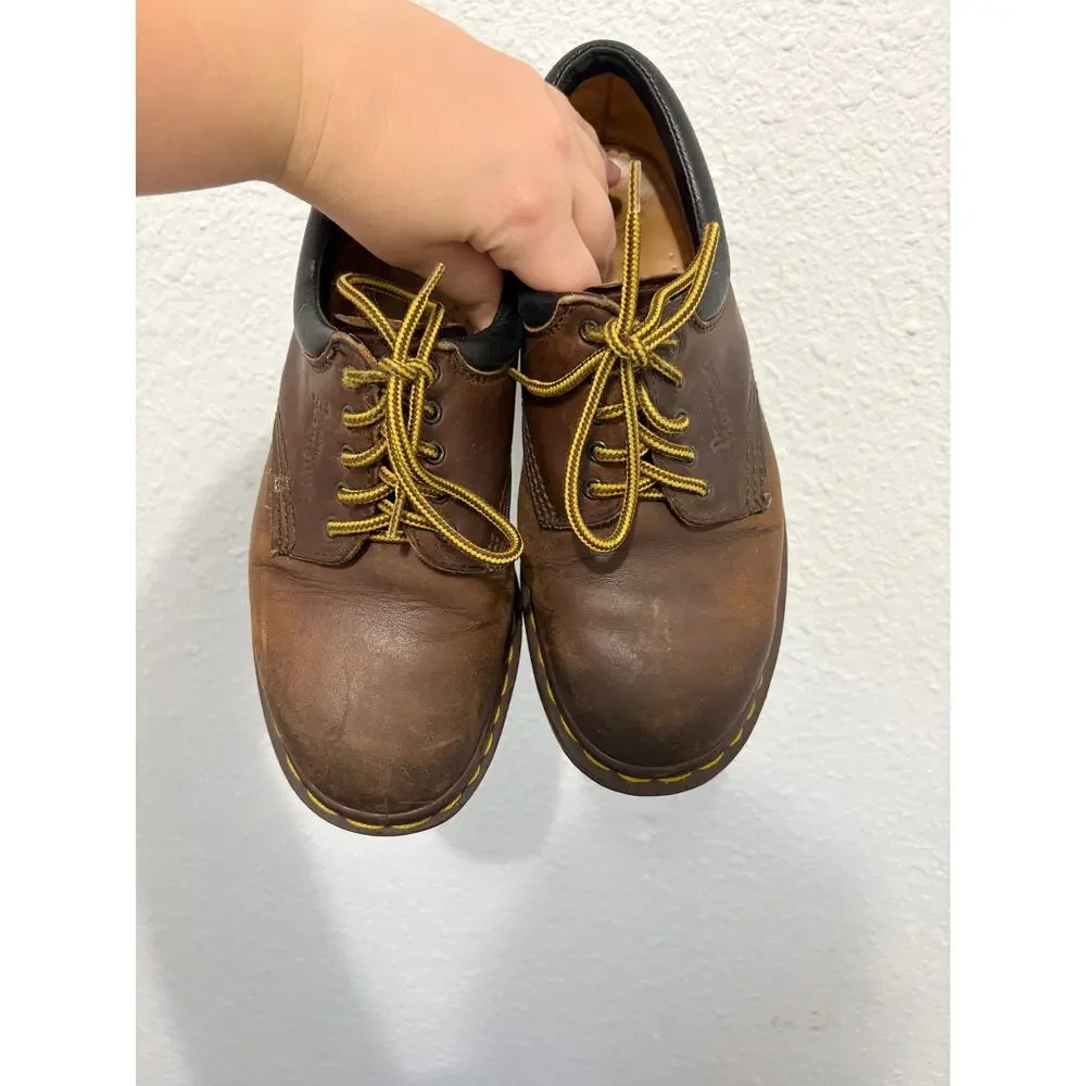 Vintage Doc Martens Dr. Martens Oxfords Made in England Brown Leather